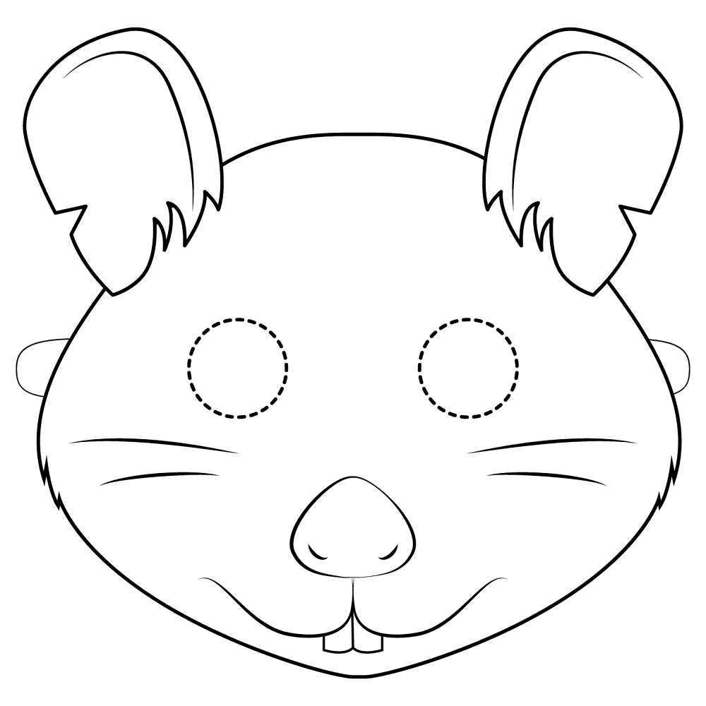 Desenho de Ratos para colorir