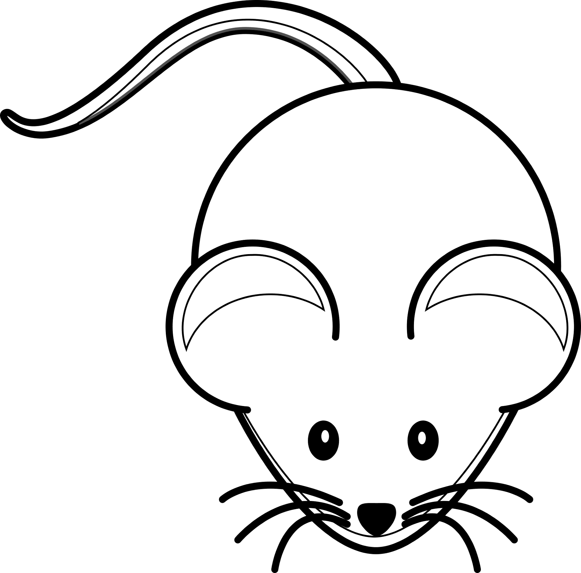 Desenho de Ratos para colorir