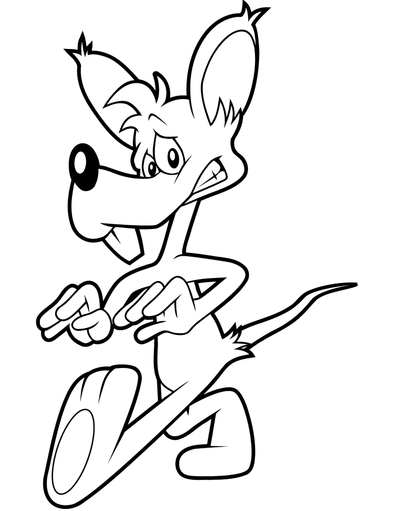 Desenho de Ratos para colorir