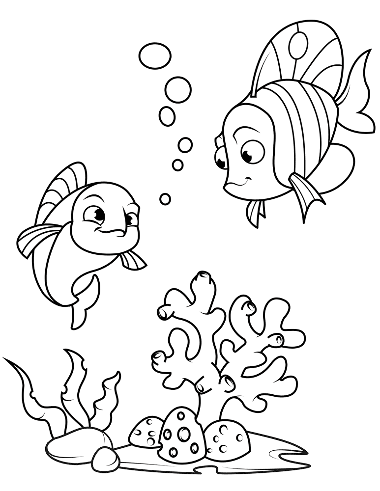 Desenho de Recife De Coral para colorir e imprimir: número 23