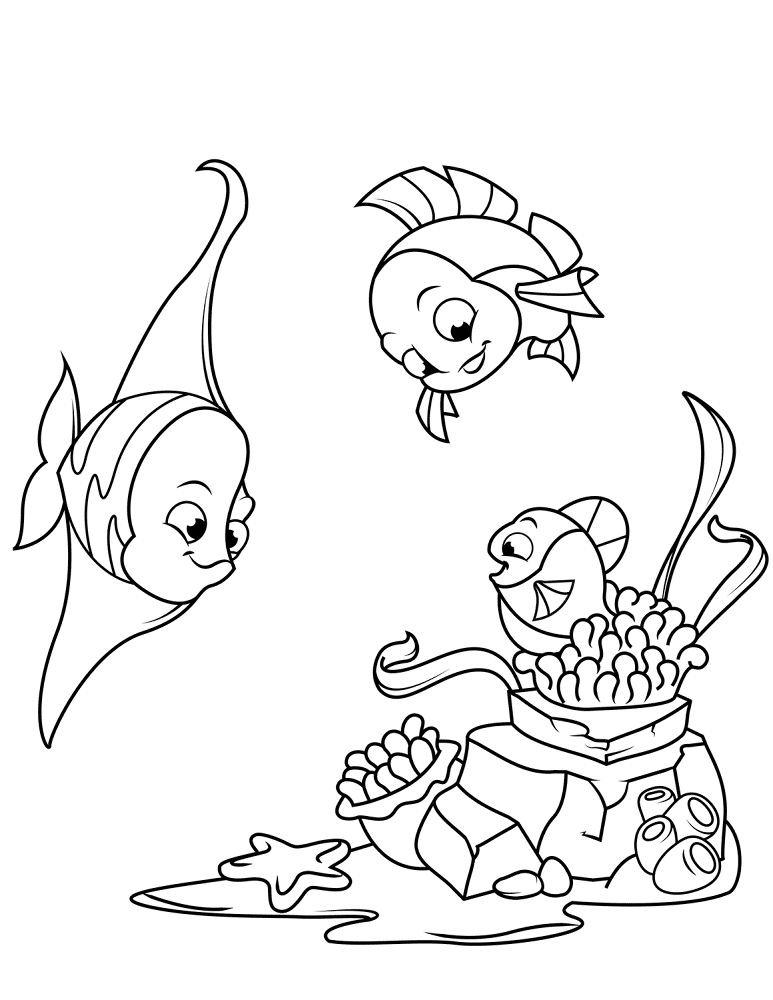 Desenho de Recife De Coral para colorir e imprimir: número 24