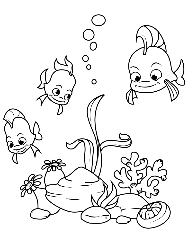 Desenho de Recife De Coral para colorir e imprimir: número 25