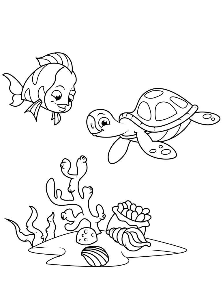 Desenho de Recife De Coral para colorir e imprimir: número 27