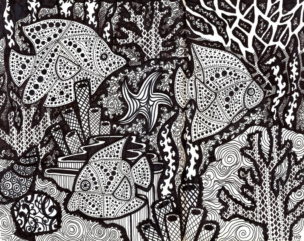 Desenho de Recife De Coral para colorir e imprimir: número 30