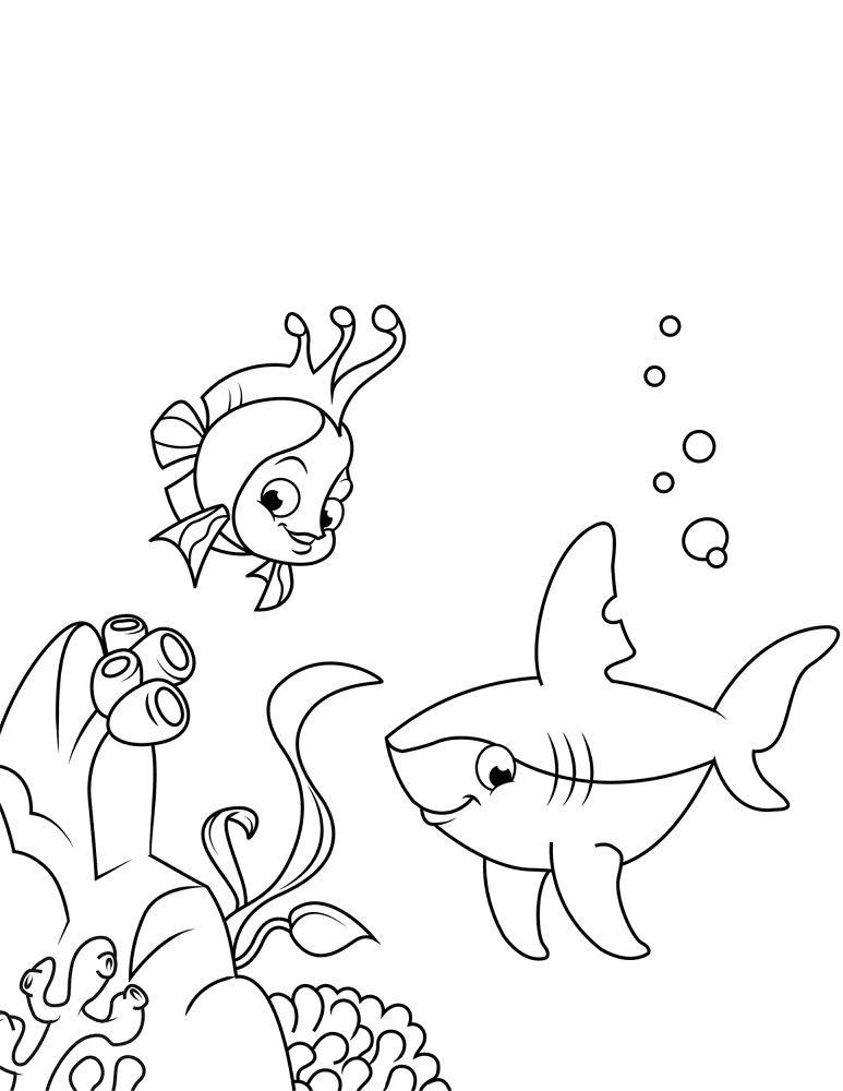 Desenho de Recife De Coral para colorir e imprimir: número 34