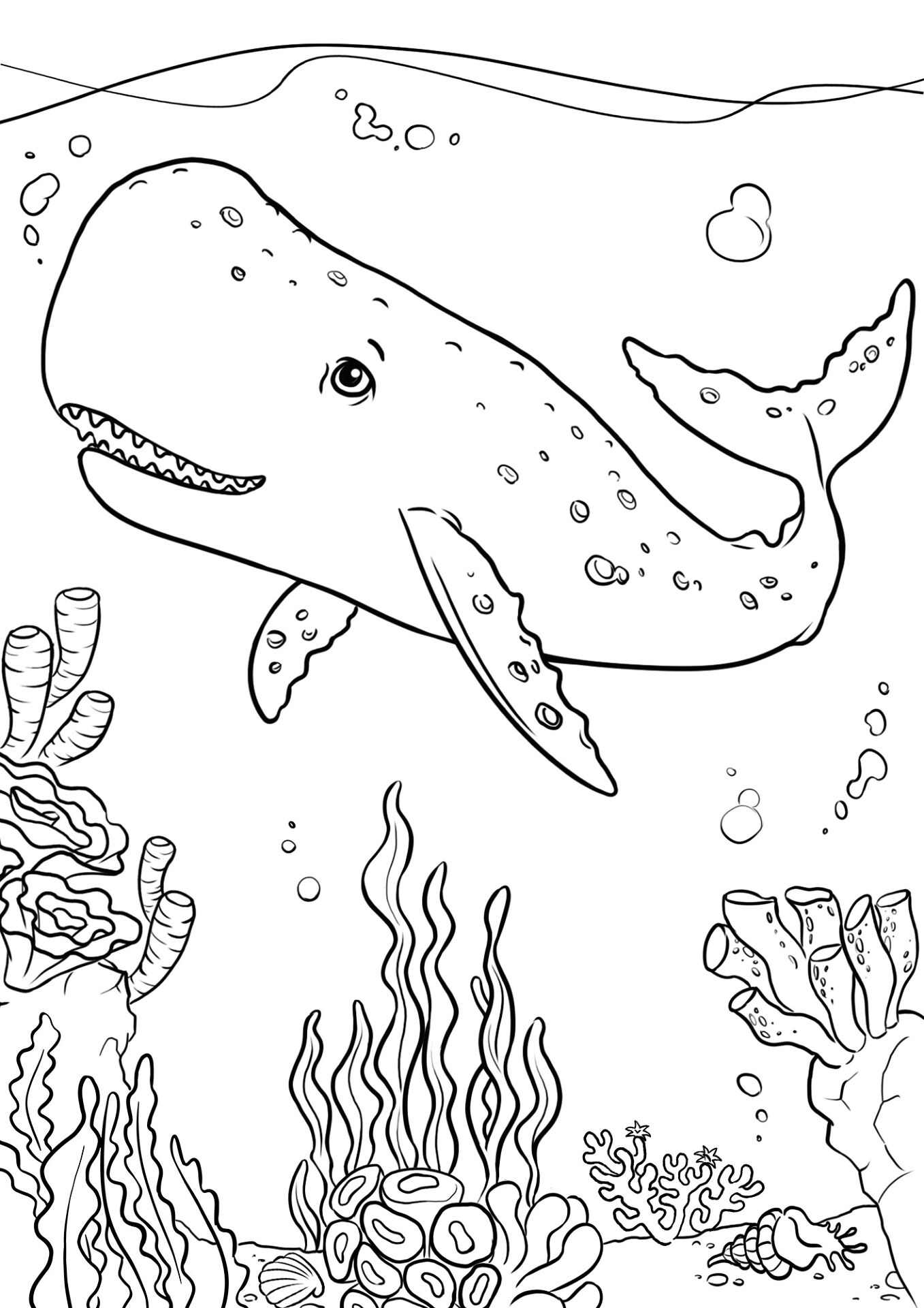 Desenho de Recife De Coral para colorir e imprimir: número 37