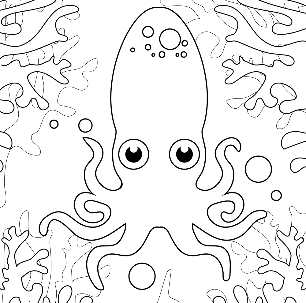 Desenho de Recife De Coral para colorir e imprimir: número 46