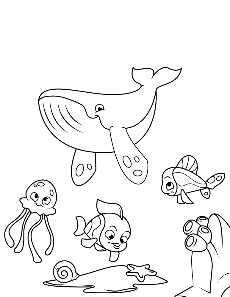 Desenho de Recife De Coral para colorir