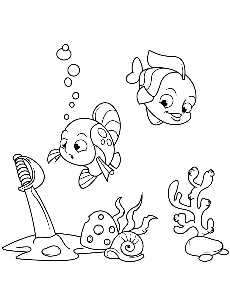 Desenho de Recife De Coral para colorir