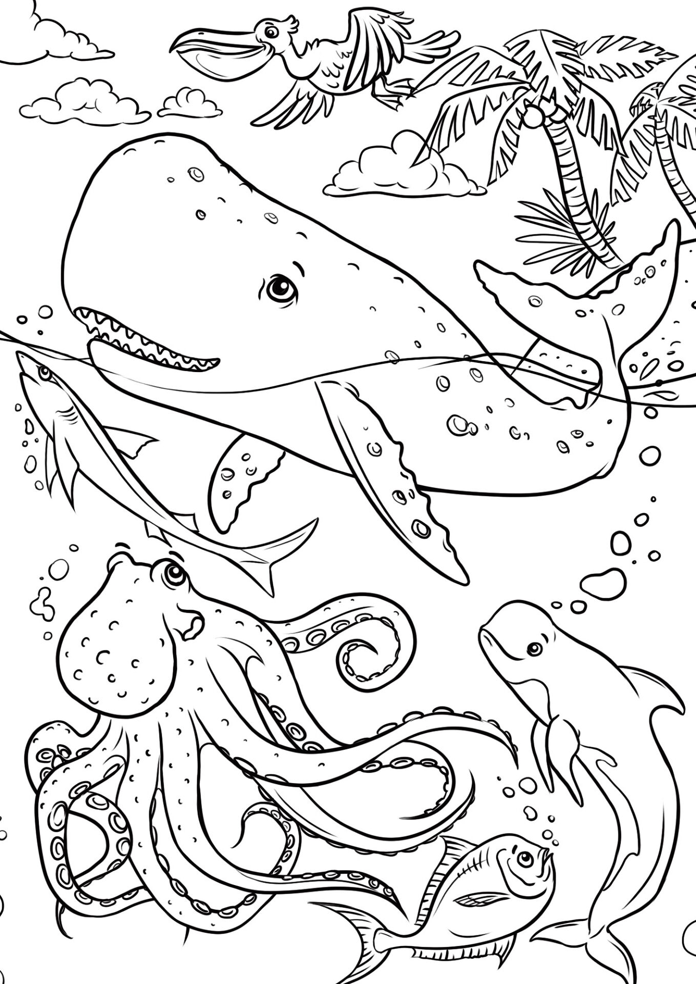 Desenho de Recife De Coral para colorir