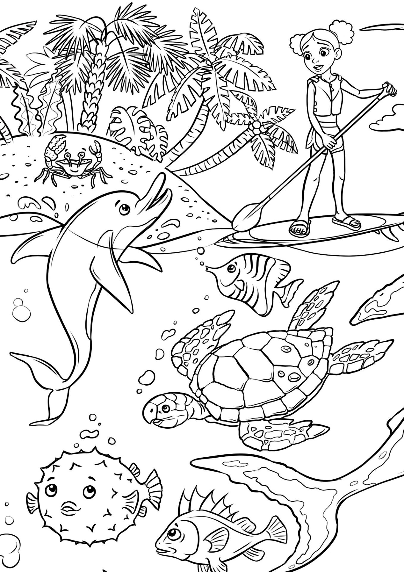 Desenho de Recife De Coral para colorir