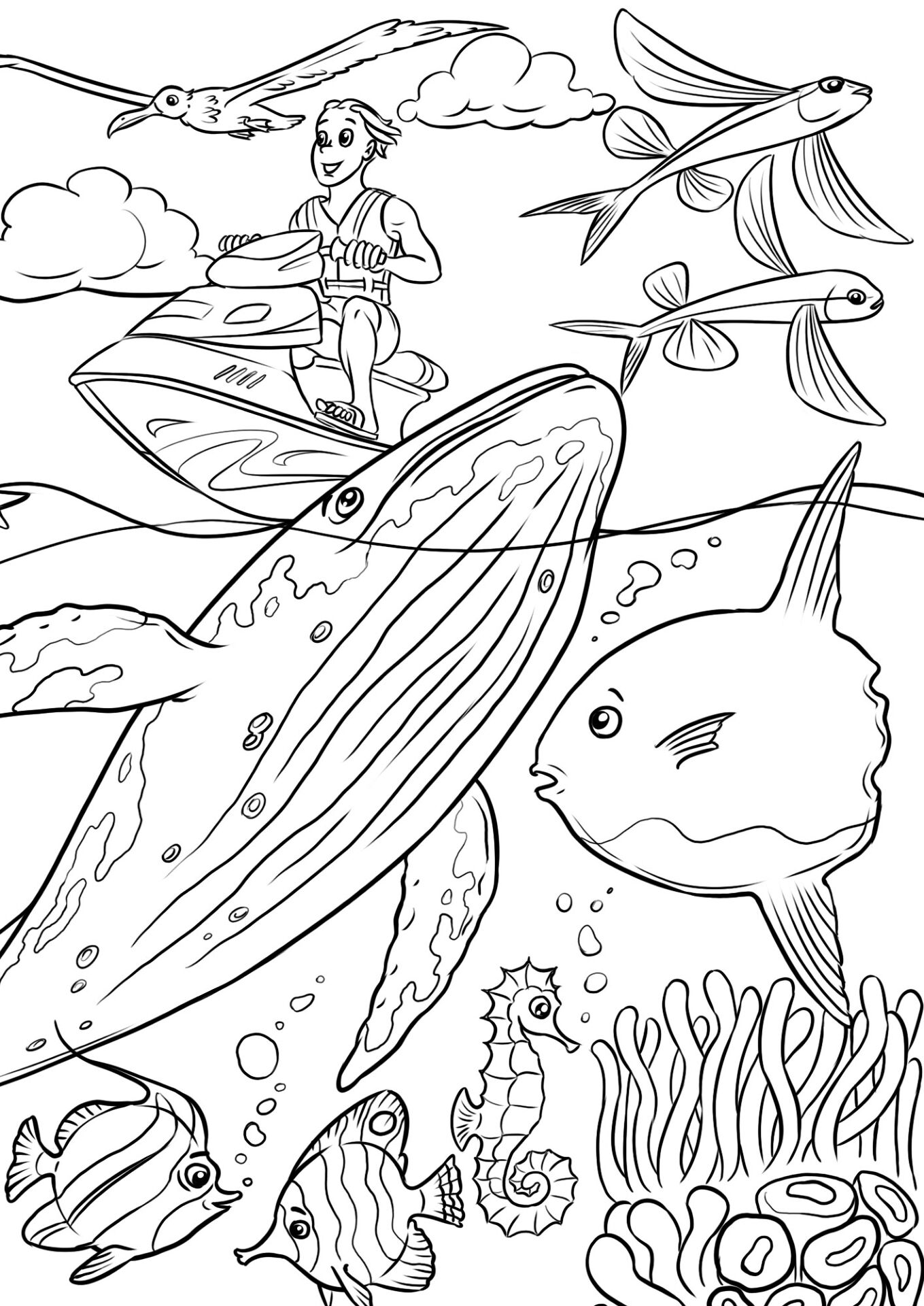 Desenho de Recife De Coral para colorir