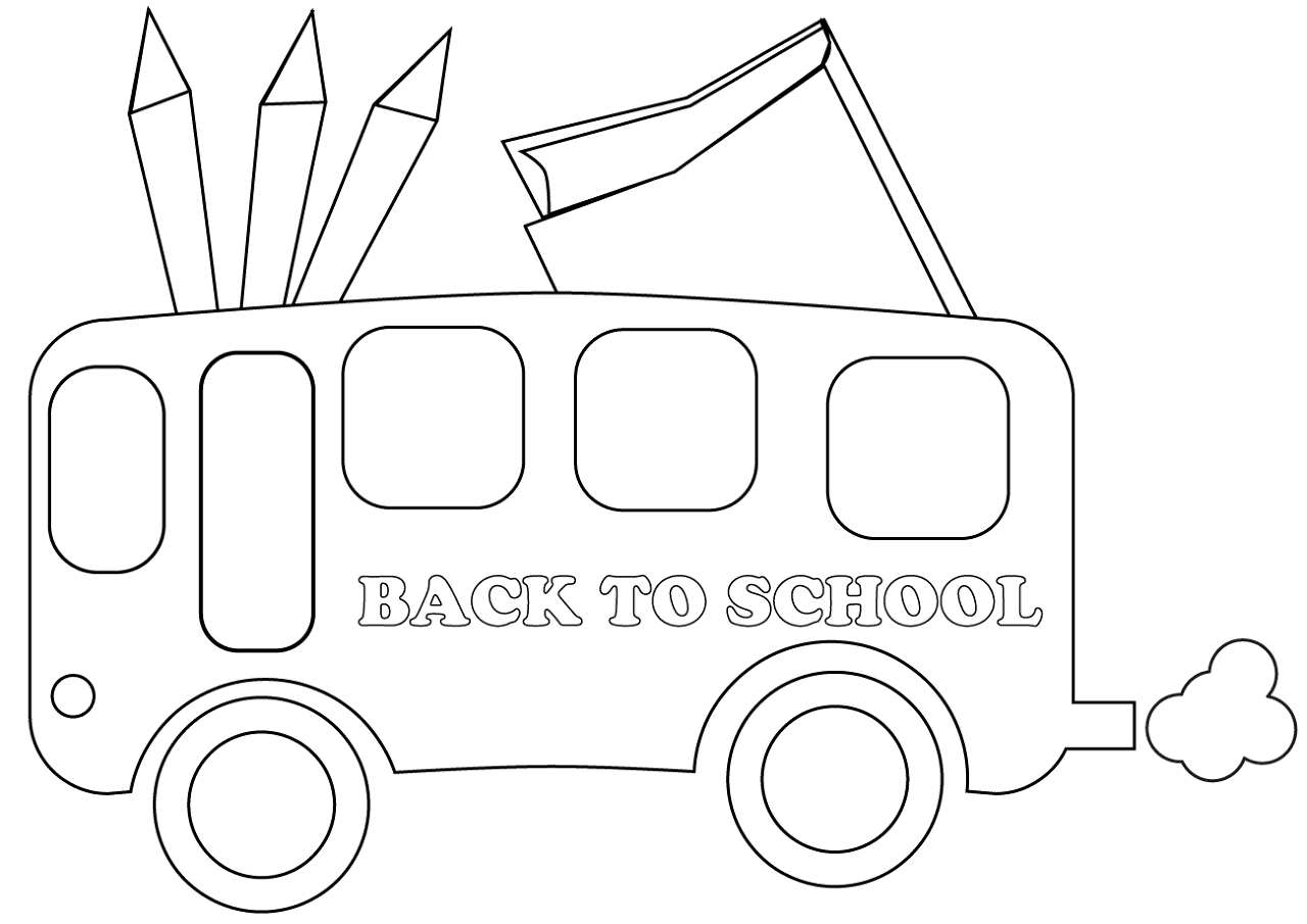 Desenho de Regresso Às Aulas para colorir e imprimir: número 2