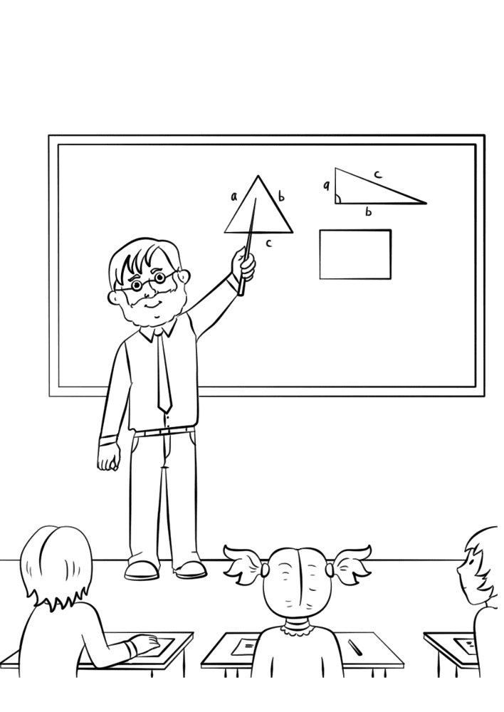 Desenho de Regresso Às Aulas para colorir e imprimir: número 9