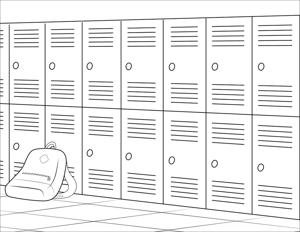Desenho de Regresso Às Aulas para colorir e imprimir: número 12