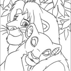 Desenho de Rei Leao para colorir e imprimir: número 2