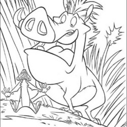 Desenho de Rei Leao para colorir e imprimir: número 8
