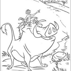 Desenho de Rei Leao para colorir e imprimir: número 10