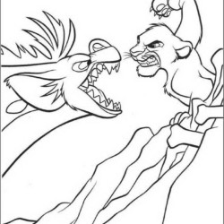 Desenho de Rei Leao para colorir e imprimir: número 11