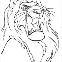 Desenho de Rei Leao para colorir e imprimir: número 12