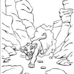 Desenho de Rei Leao para colorir e imprimir: número 15