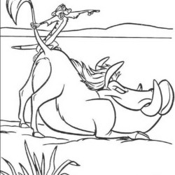 Desenho de Rei Leao para colorir e imprimir: número 18