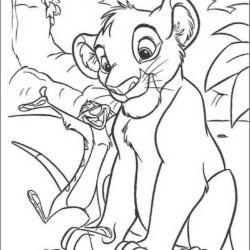 Desenho de Rei Leao para colorir e imprimir: número 20