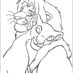 Desenho de Rei Leao para colorir e imprimir: número 21