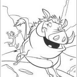 Desenho de Rei Leao para colorir e imprimir: número 22