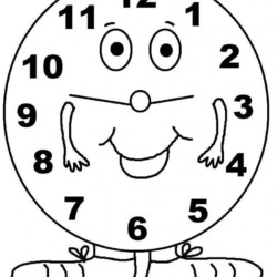 Desenho de Relogios para colorir e imprimir: número 3
