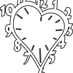 Desenho de Relogios para colorir e imprimir: número 9