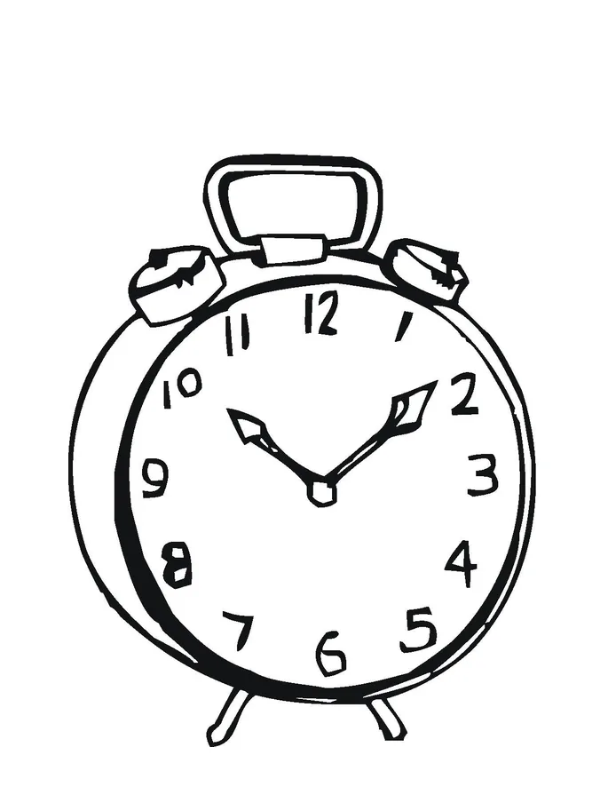 Desenho de Relogios para colorir e imprimir: número 11