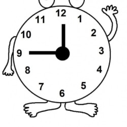 Desenho de Relogios para colorir e imprimir: número 13