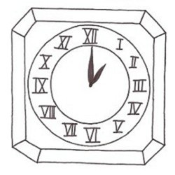 Desenho de Relogios para colorir e imprimir: número 14