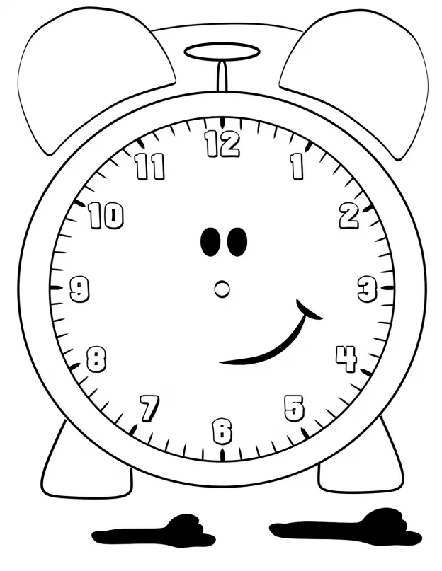 Desenho de Relogios para colorir e imprimir: número 15