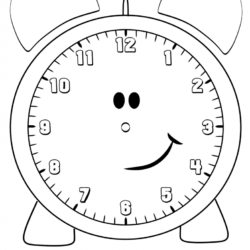 Desenho de Relogios para colorir e imprimir: número 16