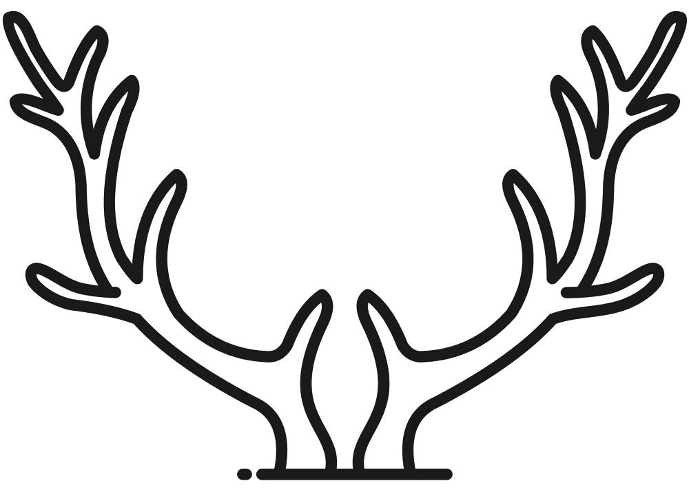 Desenho de Rena para colorir e imprimir: número 7