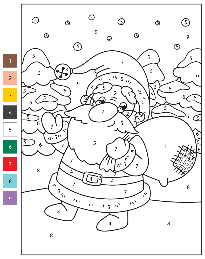 Desenho de Rena para colorir e imprimir: número 12