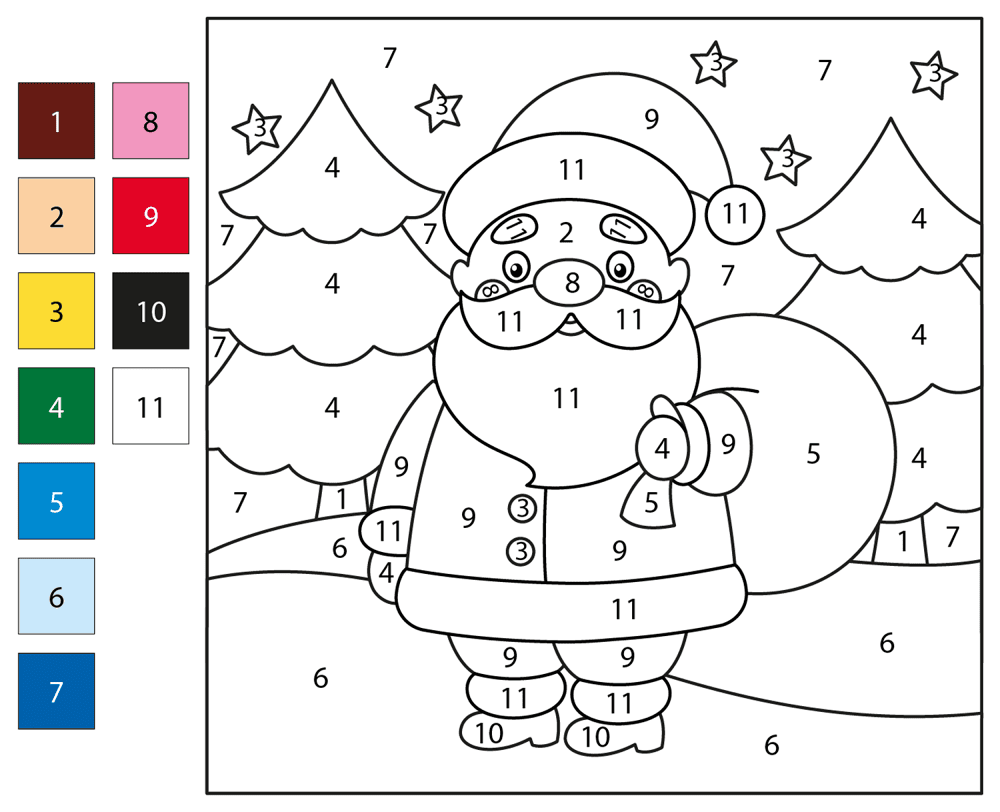 Desenho de Rena para colorir e imprimir: número 13