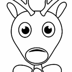 Desenho de Rena para colorir