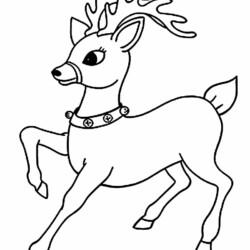 Desenho de Rena para colorir
