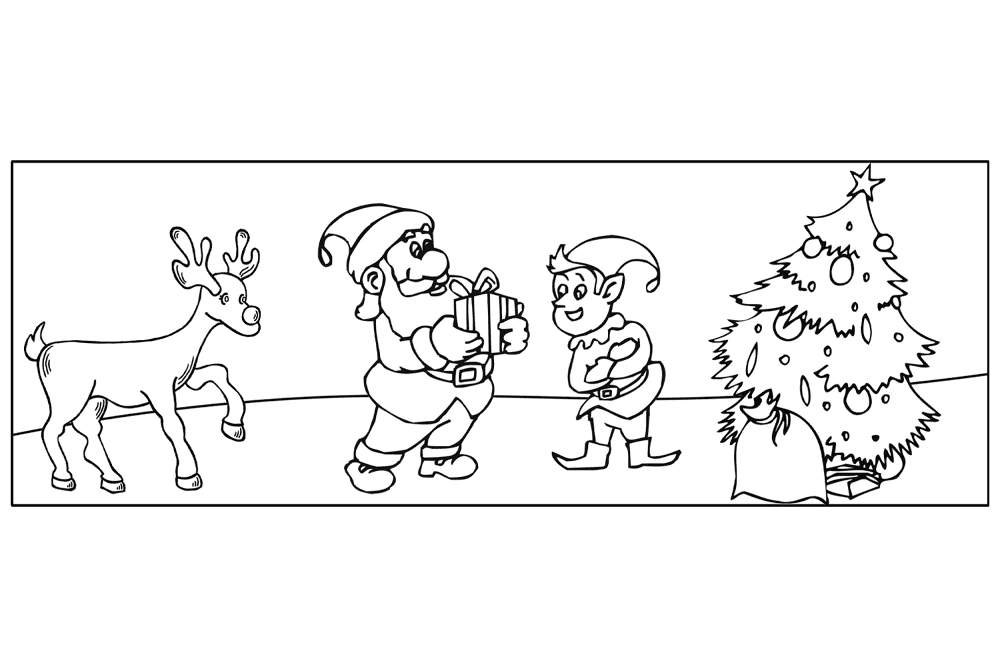 Desenho de Rena para colorir