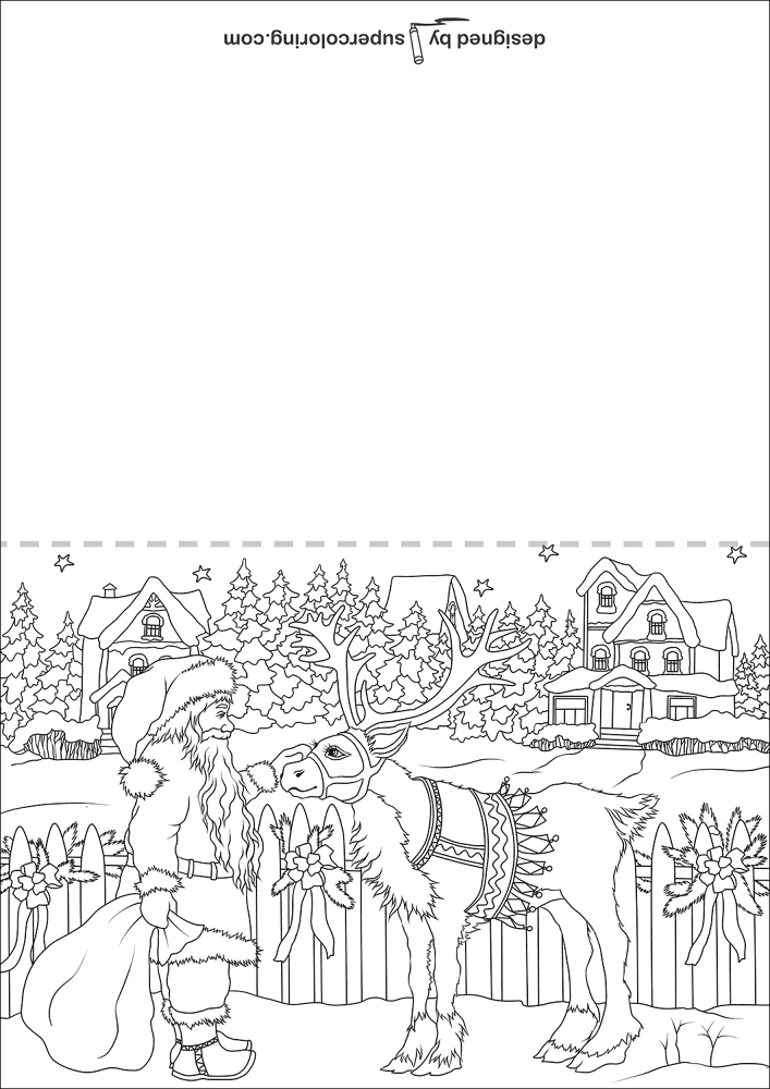 Desenho de Rena para colorir