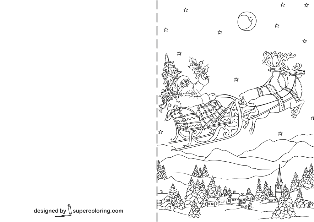 Desenho de Rena para colorir