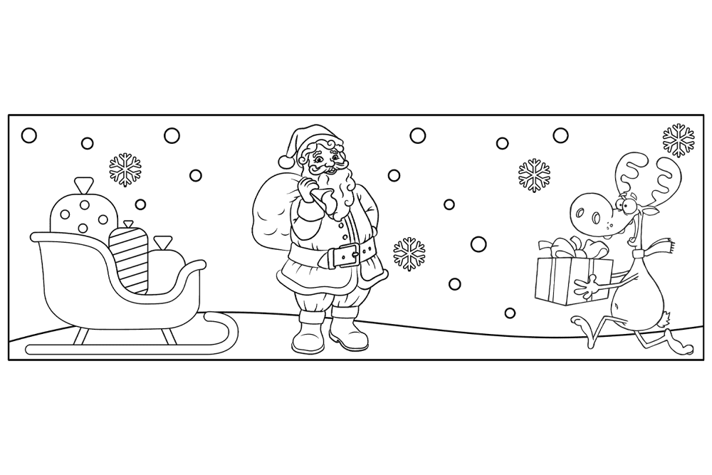 Desenho de Rena para colorir