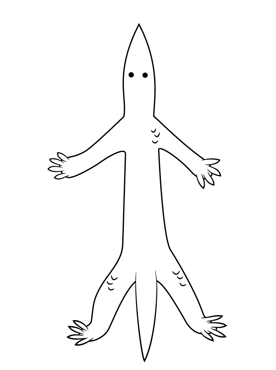 Desenho de Répteis para colorir e imprimir: número 6