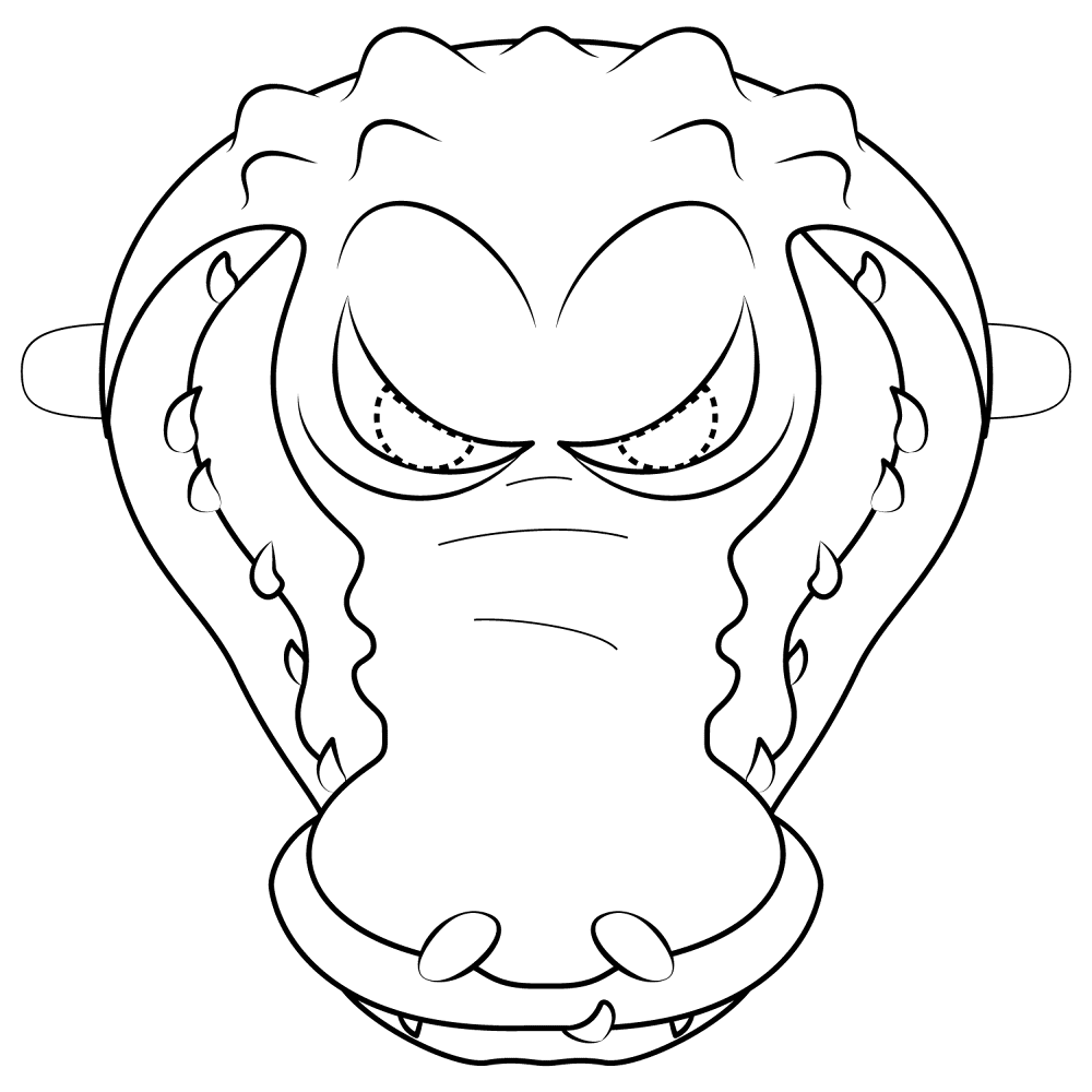 Desenho de Répteis para colorir e imprimir: número 10
