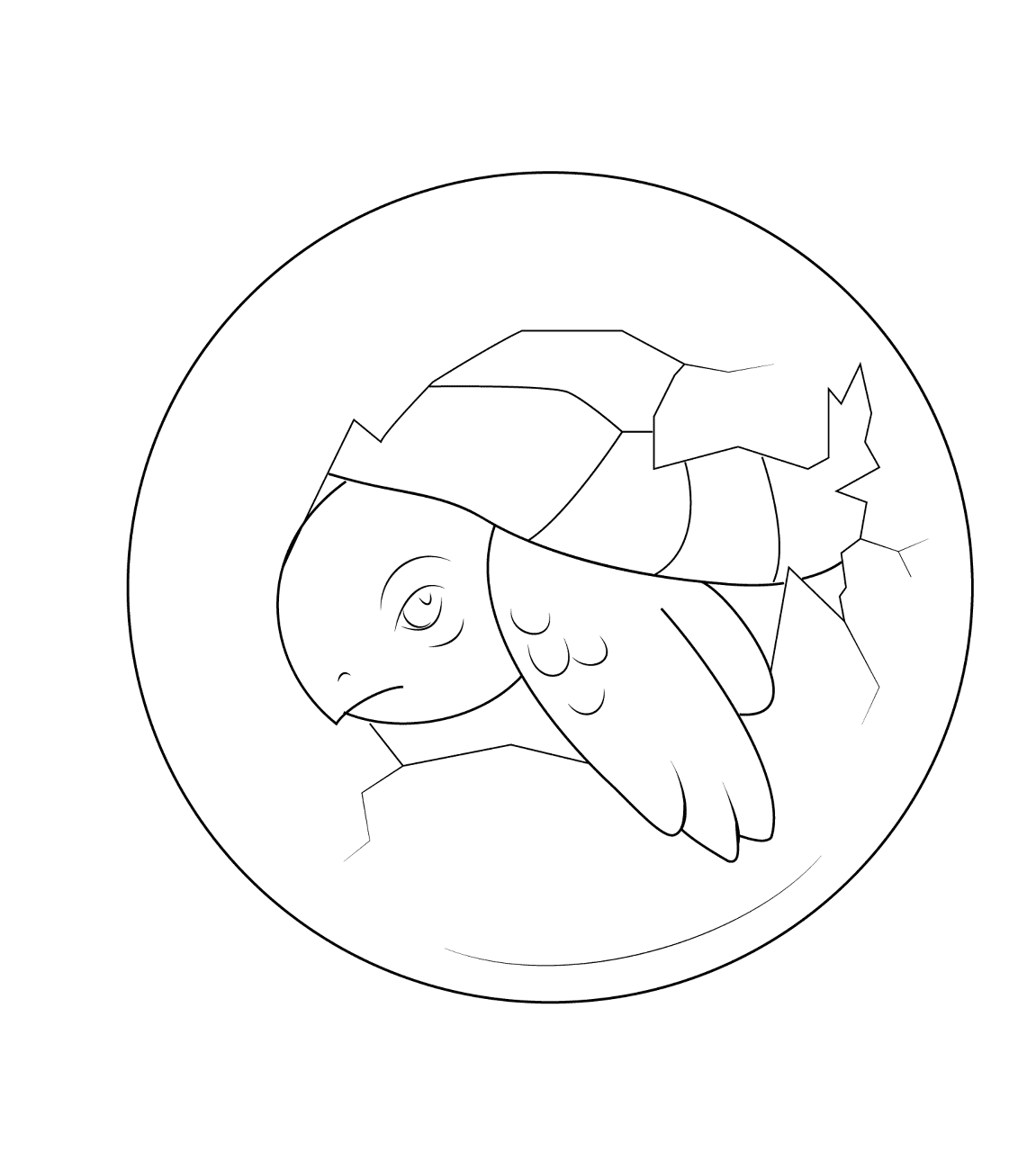 Desenho de Répteis para colorir e imprimir: número 14
