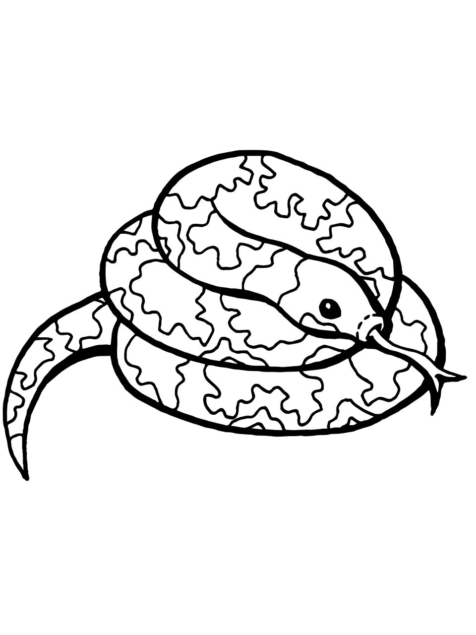 Desenho de Répteis para colorir e imprimir: número 23