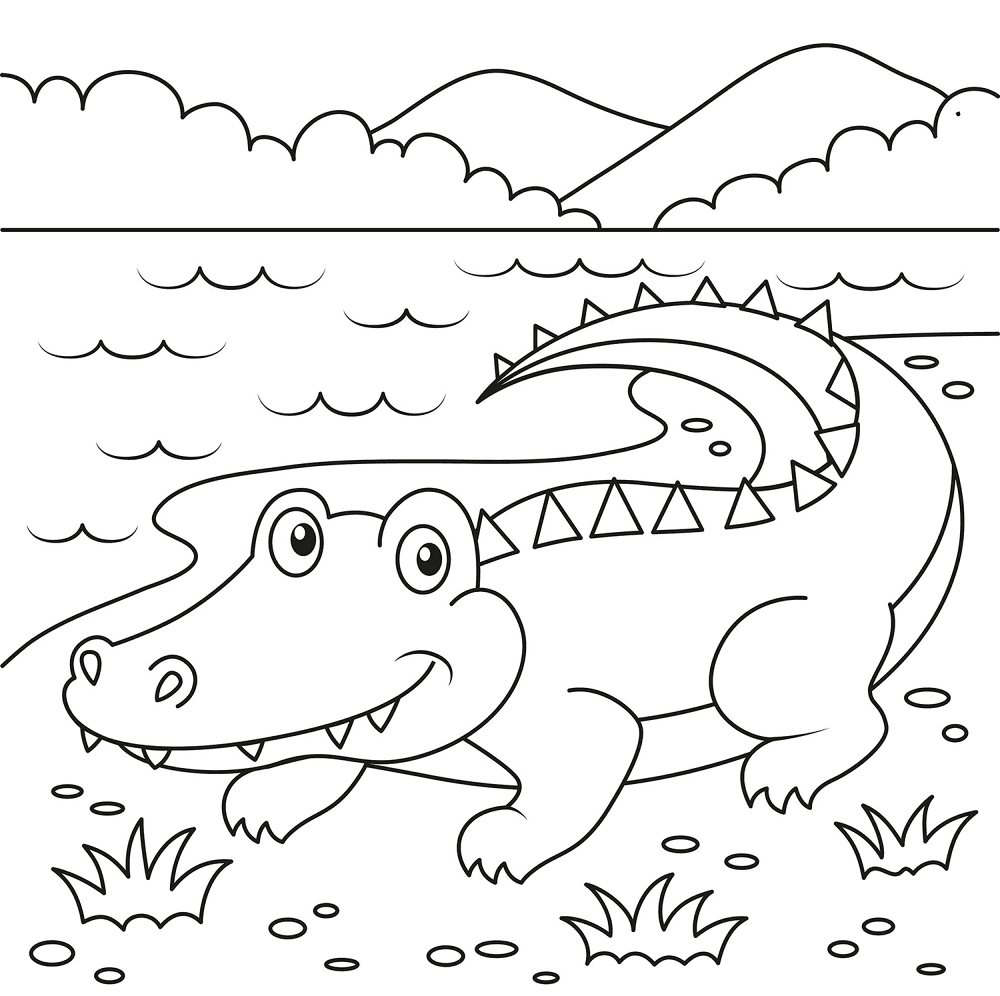 Desenho de Répteis para colorir e imprimir: número 26